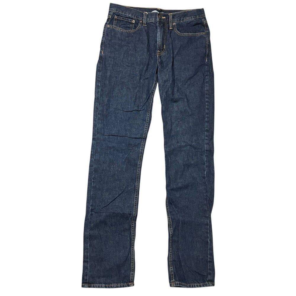 Old Navy Jeans Mens 32x35 Blue Denim Straight Fit Cotton Everyday Smart Casual